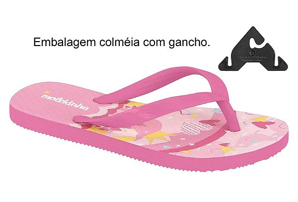 Chinelo Infantil Molekinha Confortavel Casual Rosa
