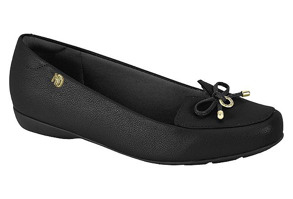 Sapatilha Modare Mocassim Com Laço Casual Preto