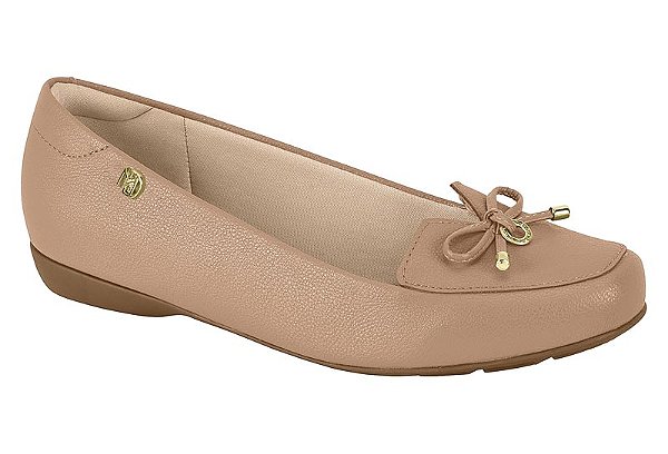 Sapatilha Modare Mocassim Com Laço Casual Nude