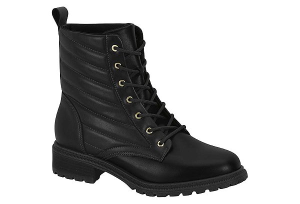 Bota Modare Conforto Cadarço Coturno Cano Medio Preto
