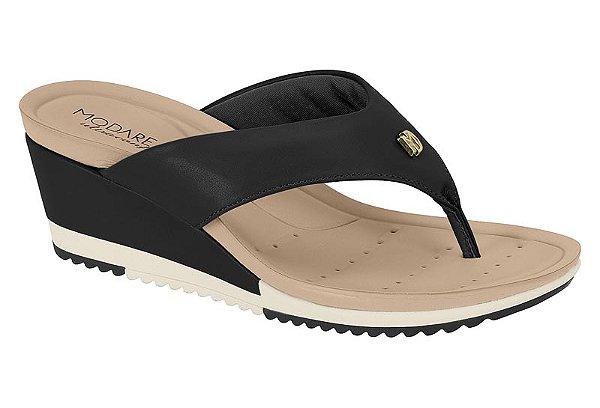 Tamanco Modare Casual Calce Facil Salto Anabelle Conforto Preto