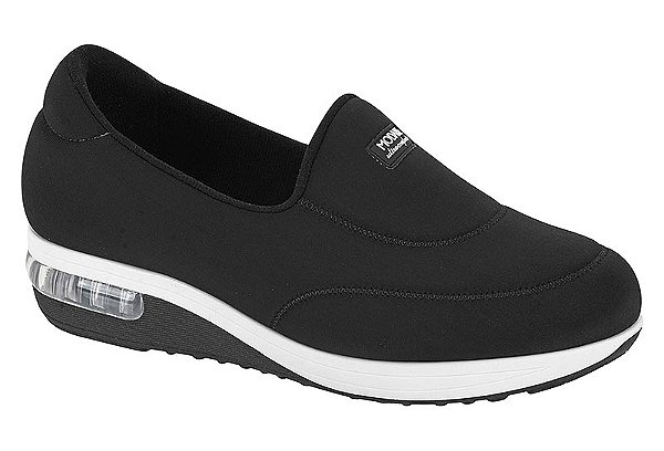 Tenis Modare Calce Facil Conforto Solado Alto  Preto