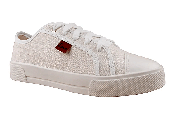 Tenis Casual Littz Com Cadarço Urbano Natural