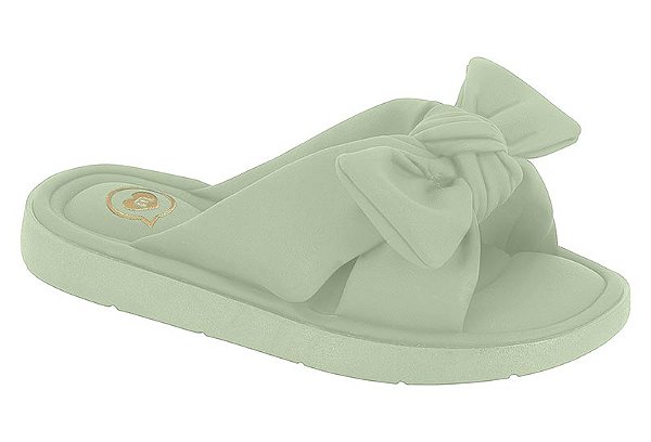 Tamanco Infantil Molekinha Slide Com Laço Verde