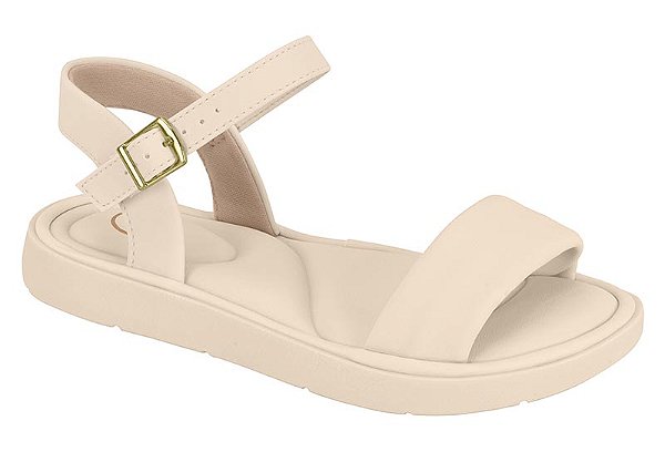 Tamanco Infantil Molekinha Com Fivela Creme