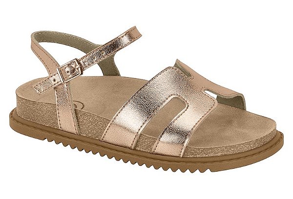 Papete Infantil Molekinha Com Fivela  Ouro Rosado