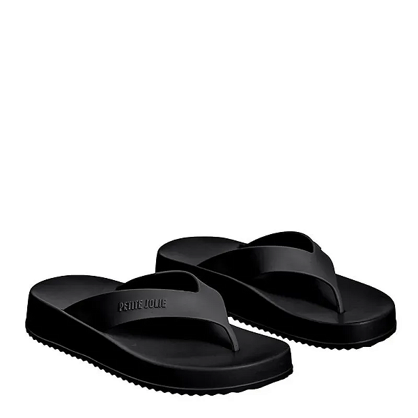 Chinelo Petite Jolie Correia Larga Preto