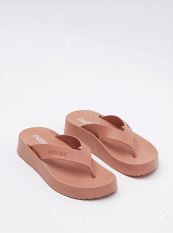 Chinelo Petite Jolie Correia Larga Rosa Antique