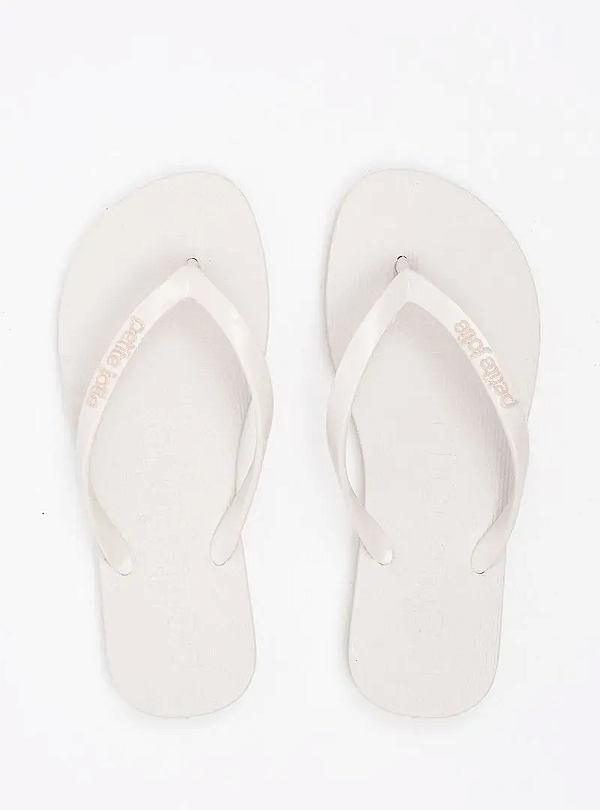 Chinelo Petite Jolie Correia Fina White