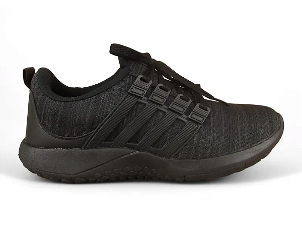 Tenis Meia Spark Esportivo Com Cadarço Preto Black