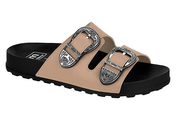 Papete Moleca Birken Calce Fácil Tira Com Fivela Nude