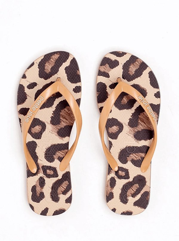 Chinelo Petite Jolie Estampado Animal Print