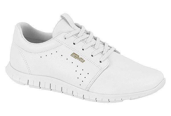 Tenis Feminino Actvitta Esportivo Com Cadarço Branco