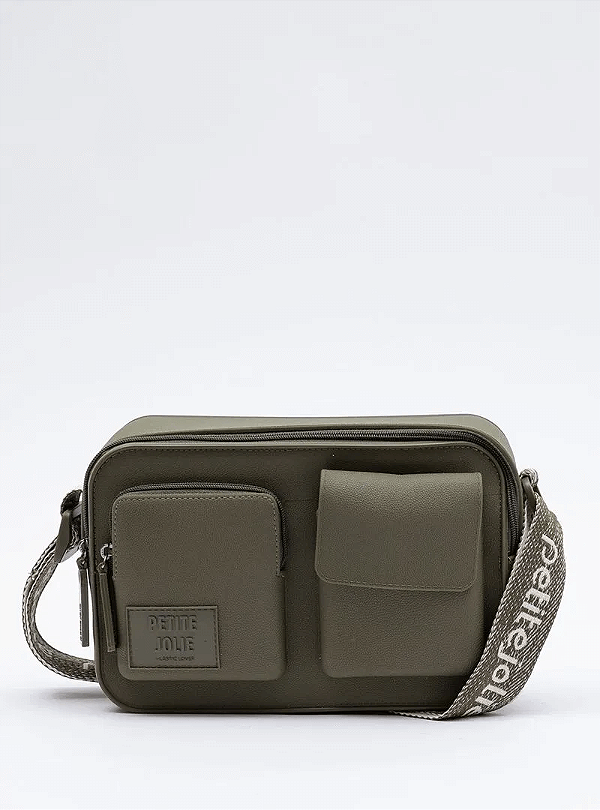 Bolsa Petite Jolie Move Com 2 Bolsos Na Frete Alça Regulavel Oliva