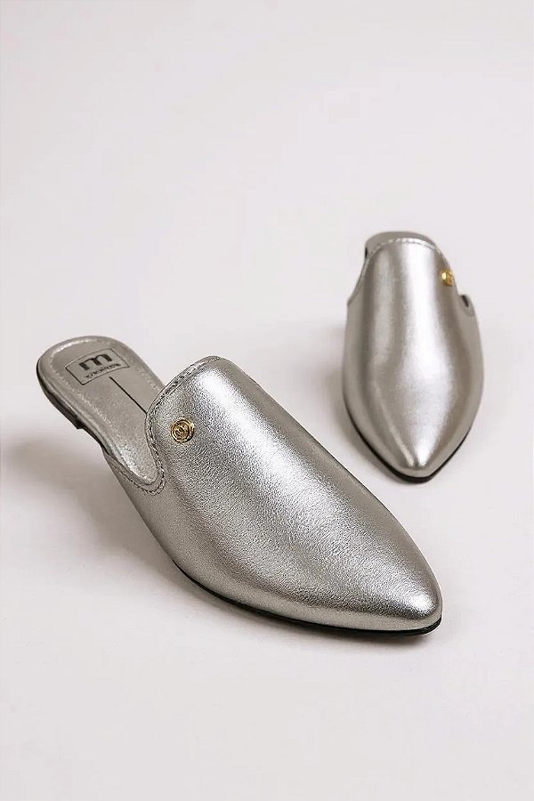 Mule Moleca Feminino  Conforto E Estilo Para O Dia A Dia  Prata