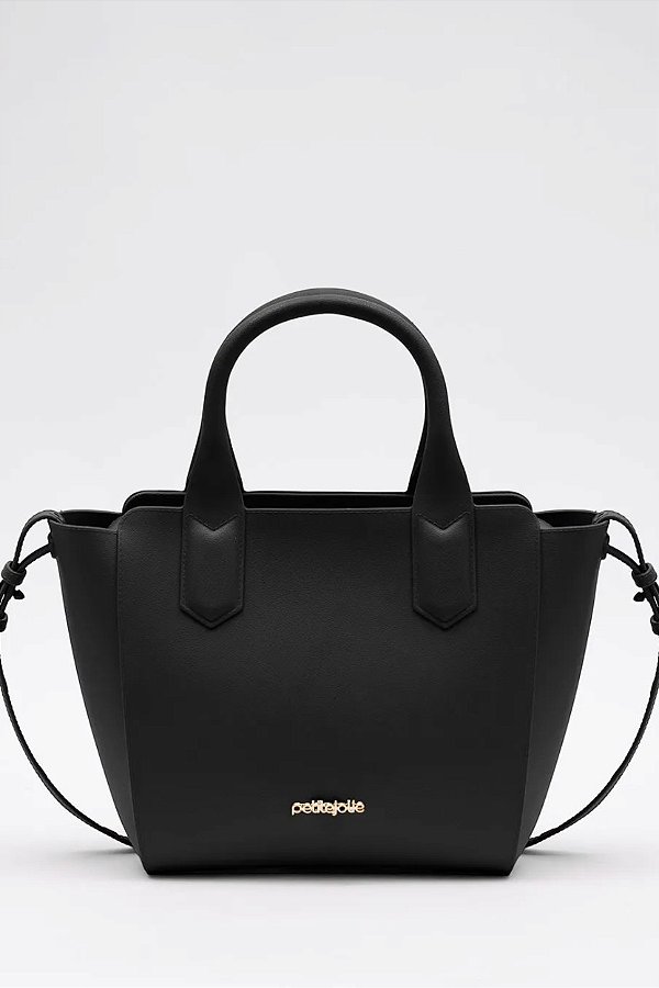 Bolsa Petite Jolie Em Material Sintético Com Design Moderno E Alça Ajustável Preto
