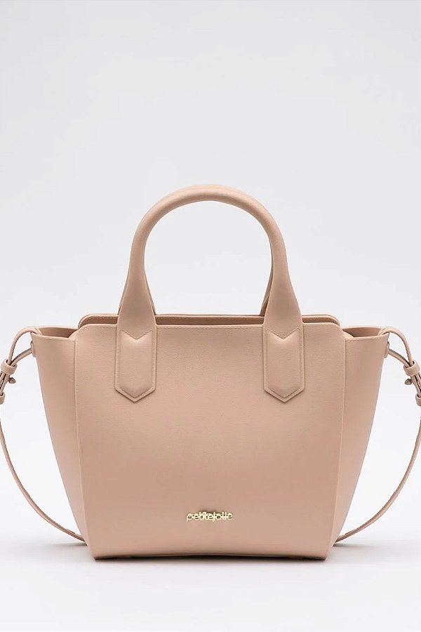 Bolsa Petite Jolie Em Material Sintético Com Design Moderno E Alça Ajustável Creme