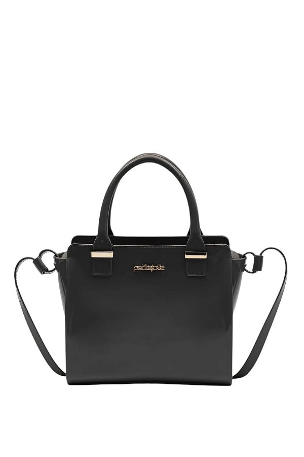 Bolsa Petite Jolie Preta Em Material Sintético Com Design Moderno E Alça Ajustável Preto