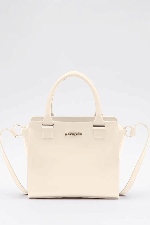 Bolsa Petite Jolie Preta Em Material Sintético Com Design Moderno E Alça Ajustável Vanilla