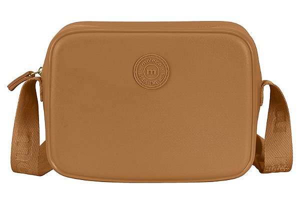 Bolsa Feminina Moleca Trasversal Com Alça Ajustavel Camel