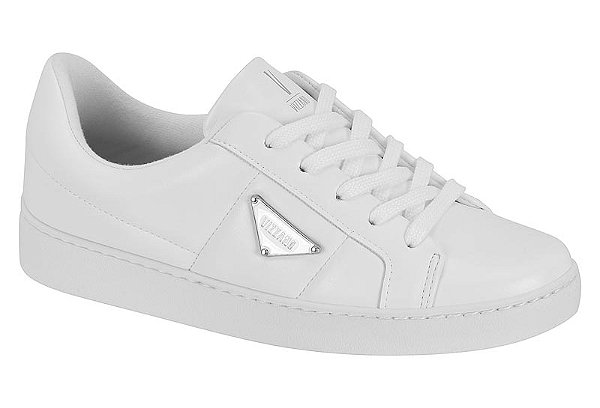 Tênis Vizzano Casual Com Detalhe Lateral E Solado Baixo Branco