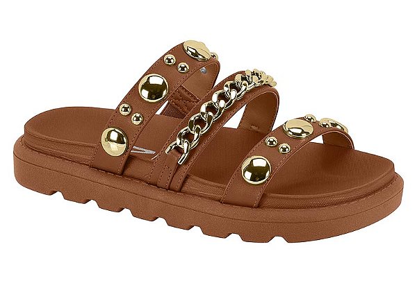 Papete Vizzano Tira Com Tachas E Correntes Calce Facil Branco Off