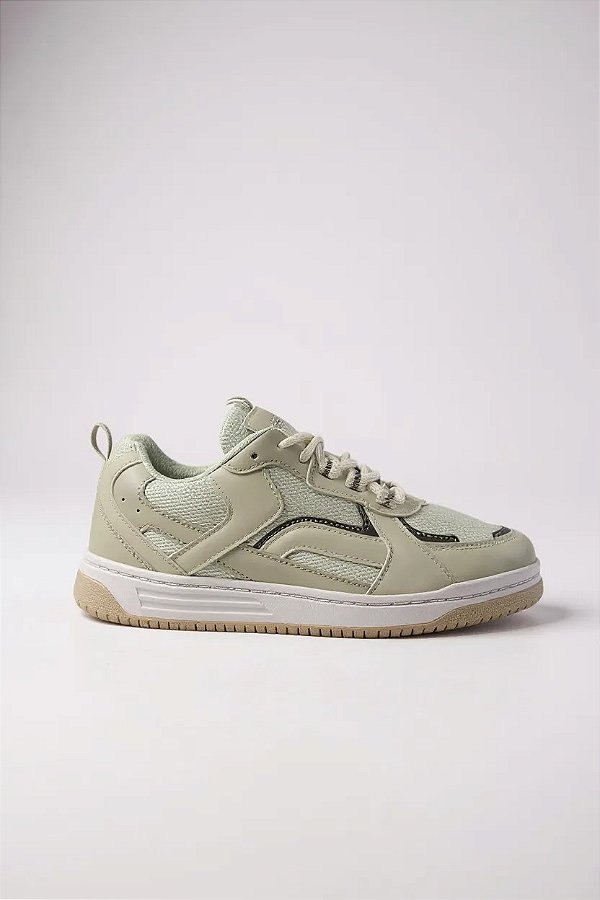 Tenis Feminino Casual Ramarim Stret Branco/Cinza