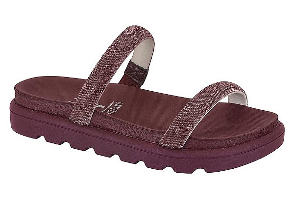 Papete Vizzano 2 Tiras Strass Calce Facil Strass Vinho