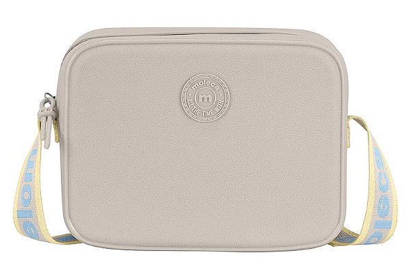 Bolsa Moleca Quadrada Com Alça Transversal Cinza
