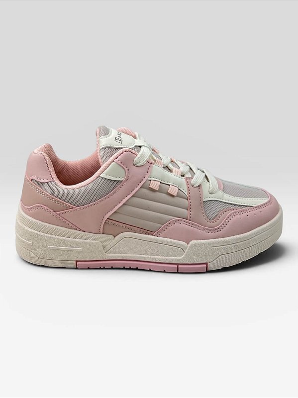 Tênis Feminino Casual Plataforma Ramarim Confortável Rosa