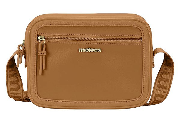 Bolsa Moleca Alça Ajustável Com Bolso Frontal Camel