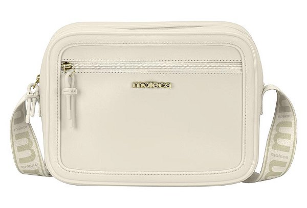 Bolsa Moleca Alça Ajustável Com Bolso Frontal Branco Off