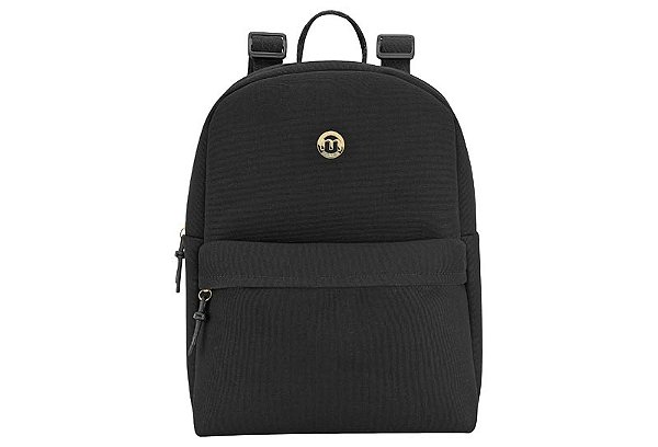 Mochila Feminina Moleca Casual Com Compartimento Frontal Preto