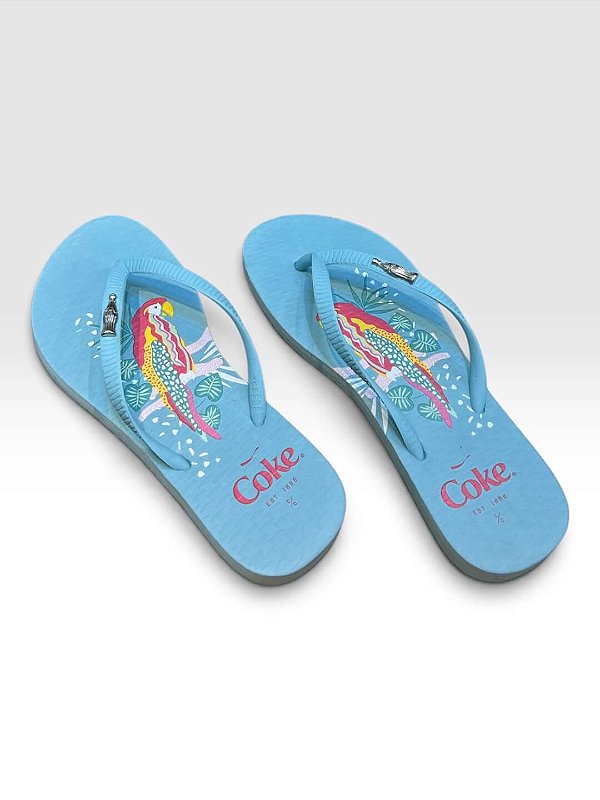 Chinelo Estampado Azul Azul Claro/Azul Claro