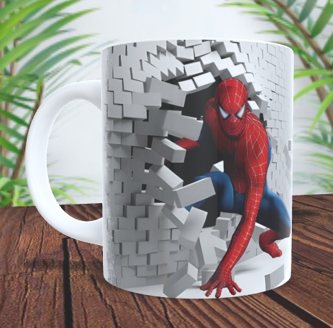 Caneca Spider-Man 3D - Super Herói em Ação