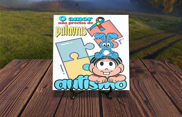 Azulejo Decorativo com Suporte - 15x15 cm