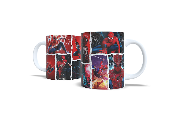 Caneca Branca Homem Aranha 325ml