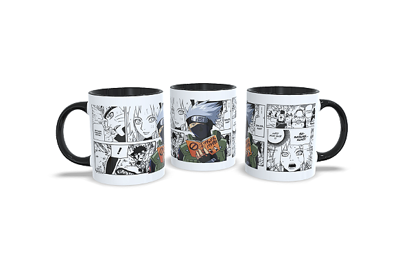 Caneca Kakashi Sensei Mangá Naruto 325ml