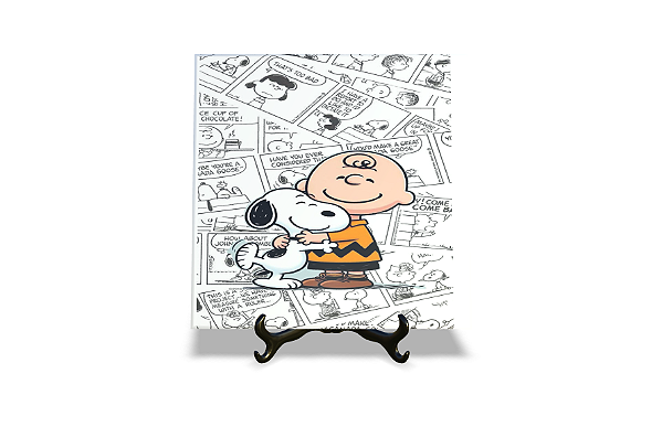Azulejo Decorativo 15x15 Snoopy e Charlie Brown