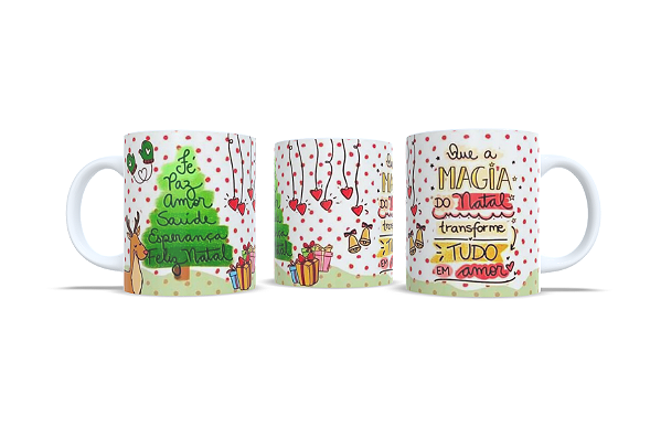 Caneca Branca - Especial de Natal