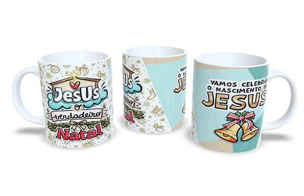 Caneca Branca - Especial de Natal Jesus