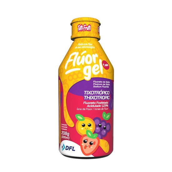FLUOR GEL ACIDULADO TUTTI FRUTTI 200 ML NOVA DFL