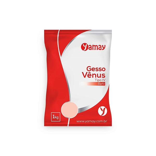REFIL GESSO VENUS SALMÃO TIPO IV 1 KG – YAMAY
