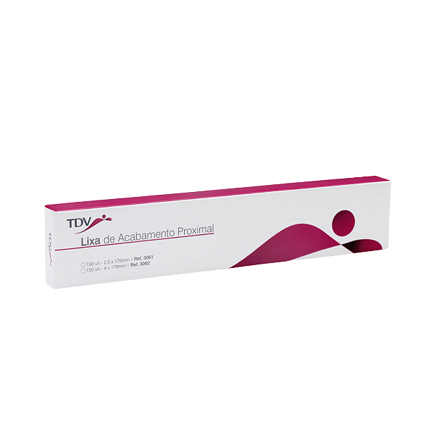 Tira de Lixa de Poliester para Acabamento Proximal 2,5mm 150un - TDV
