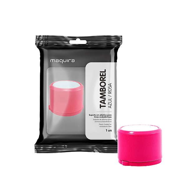 Tamborel de Plastico Autoclavavel Rosa Maquira