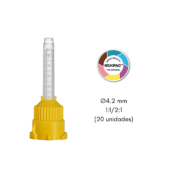 Ponta Misturadora T-Mixer para Silicone de Adicao C/20 - MIXPAC