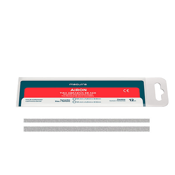 Tira de Lixa de Aco Airon 4mm com 12un Maquira