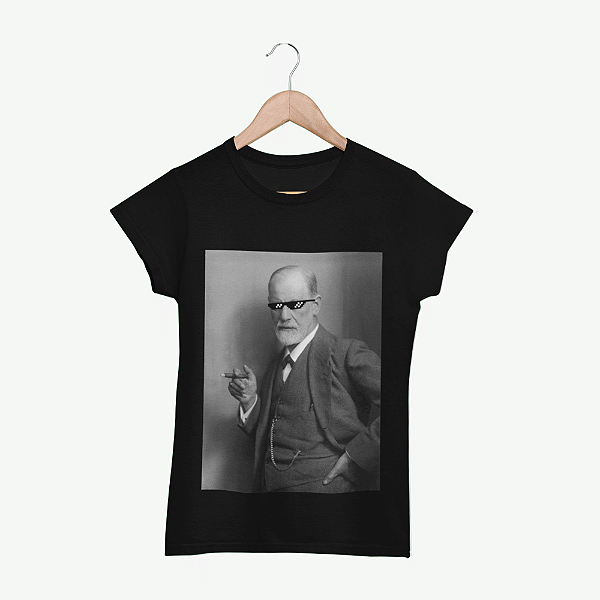 Camiseta Thug Freud Preta FEMININA Tamanho:M