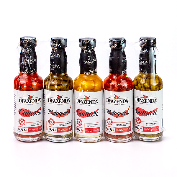 Kit - 5 Conservas de Pimenta - 70ml