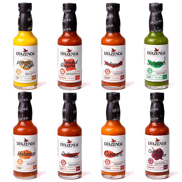 Combo Clássicos - 8 Molhos - 60ml